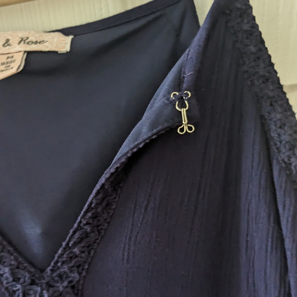 🌸ADD ON Navy Blue Halter Maxi Dress - Picture 4 of 10